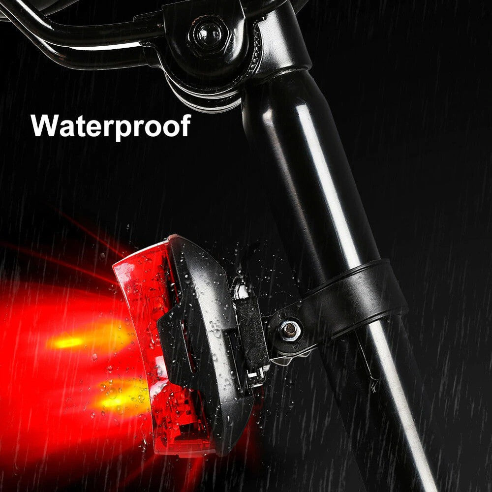 AAA Battery Style Red LED Bike Bicycle light LED Taillight Rear Tail Waterproof Safety Warning Light Cycling Portable
