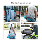 13L Bicycle Bag Multifunction Bike Tail Rear Bag Saddle Seat Pannier Bag Shoulder Handbag Bicicleta Basket Rack Trunk