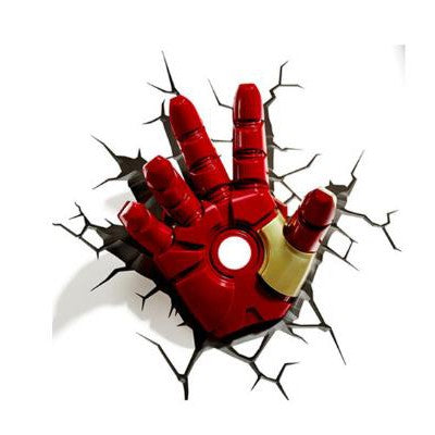 Marvel The Avengers 3D LED Wall Lamp Bedroom Living Room Night Light For Ironman Spiderman Hulk Captain PREORDER