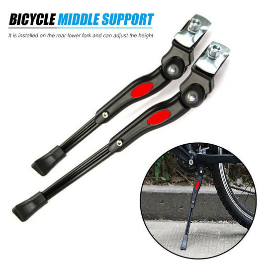 Adjustable MTB Mountain Road Bike Side Parking Support Stand Bicycle Aluminum Alloy Kickstand Cycling Riding Equipment