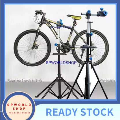 Adjustable Bicycle Repair Stand Foldable Telescopic Vertical Professional Bike Rack Bicycle Repair Tools Quick Release