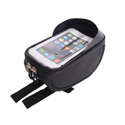 Waterproof Bicycle Bag,Cycling Front Top Tube Frame Phone Bag,Touchscreen Cellphone Handlebar Bag Bicycle