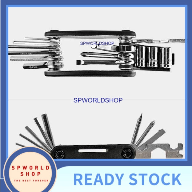 16 in 1 Multifunction Bicycle Repair Tools Kit Hex Spoke Cycling Screwdriver Tool MTB Mountain Cycling Bike Repair Tool
