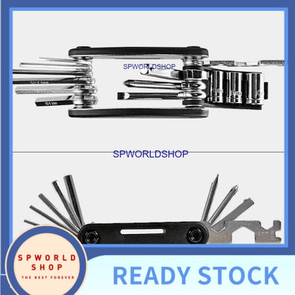 16 in 1 Multifunction Bicycle Repair Tools Kit Hex Spoke Cycling Screwdriver Tool MTB Mountain Cycling Bike Repair Tool