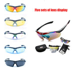 Outdoor Cycling Glasses HD Myopia Solar Sports Sunglasses Interchangeable Lenses Bicycle Eyewear Goggles