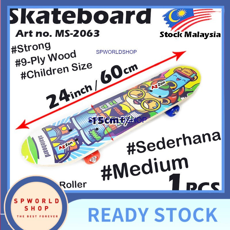 【Ready Stock】Skateboard Papan Skate Board Four-Wheeled Long Skateboard Adult Scooters Penny Board  滑板