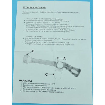 Ez Jet Water Cannon  water jet