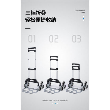 6 Wheel Climbing Stair Trailer Heavy Duty Aluminium 80kg Folding Foldable Hand Sack Truck*PRE ORDER