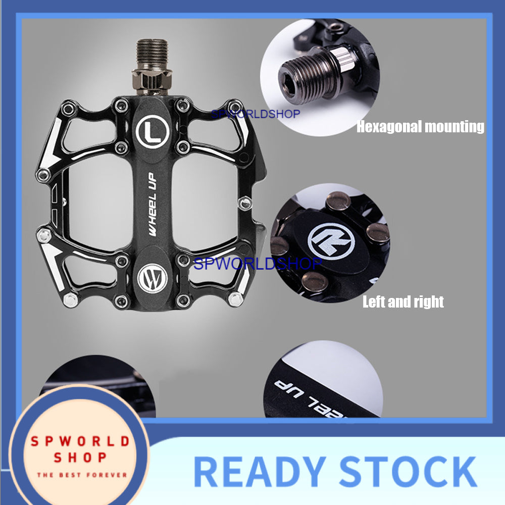 Wheel up 4 Bearings Bicycle Pedal Anti-slip Ultralight MTB Mountain Bike Pedal Sealed Bearing Pedals Bicycle Accessories