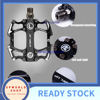 Wheel up 4 Bearings Bicycle Pedal Anti-slip Ultralight MTB Mountain Bike Pedal Sealed Bearing Pedals Bicycle Accessories