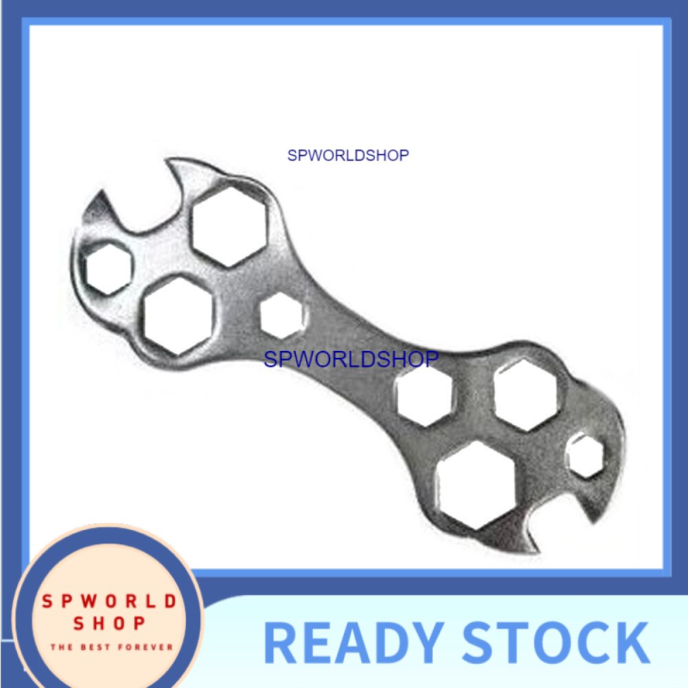 1PC Bicycle Multifunctional Wrench Multitool Portable Wrench 8-15mm Hex Wrench Spanner Bicycle Repair Hand Tools