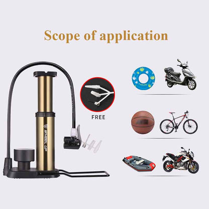 Wheel Up MTB Bike Pump Ultra-light Bicycle Foot Pump Electric Scooter Pressure Gauge Air Inflator