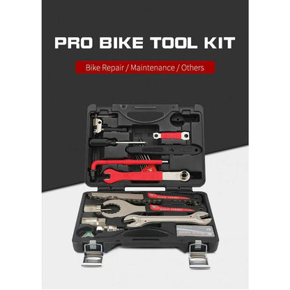 BIKEHAND 18 In 1 Multiful Bicycle Tools Kit Portable Bike Repair Tool Box Set Hex Key Wrench Remover Crank Puller Cyclin