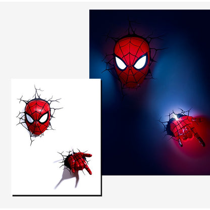 Marvel The Avengers 3D LED Wall Lamp Bedroom Living Room Night Light For Ironman Spiderman Hulk Captain PREORDER