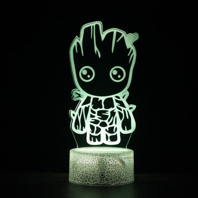 Superheroes Spiderman Thor Hammer Black Panther Icon LED Lamp Iron Man Captain America Shield 3D LED Light PREORDER