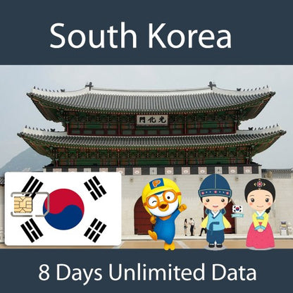 Japan/Korea/China -8days+ 4GB(fast speed +unlimited data(128kbps)