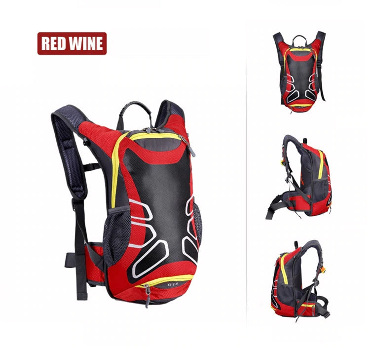 Waterproof 15L Bicycle Backpack,MTB Bike Hydration Backpack for men Cycling Water Backpack,with rain cover,no water bag