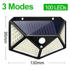 100 LED Solar Light Outdoor Solar Lamp Powered Sunlight Waterproof PIR Motion Sensor Street Light for Garden PREORDER