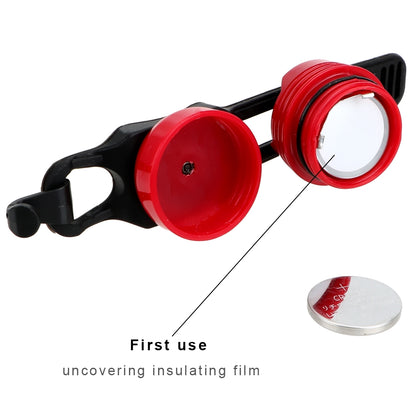 Safety Warning Lamp Cycling Light Helmet Red White LED Flash Lights Bike Front Rear Tail Aluminium Alloy