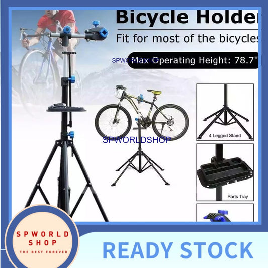 Adjustable Bicycle Repair Stand Foldable Telescopic Vertical Professional Bike Rack Bicycle Repair Tools Quick Release