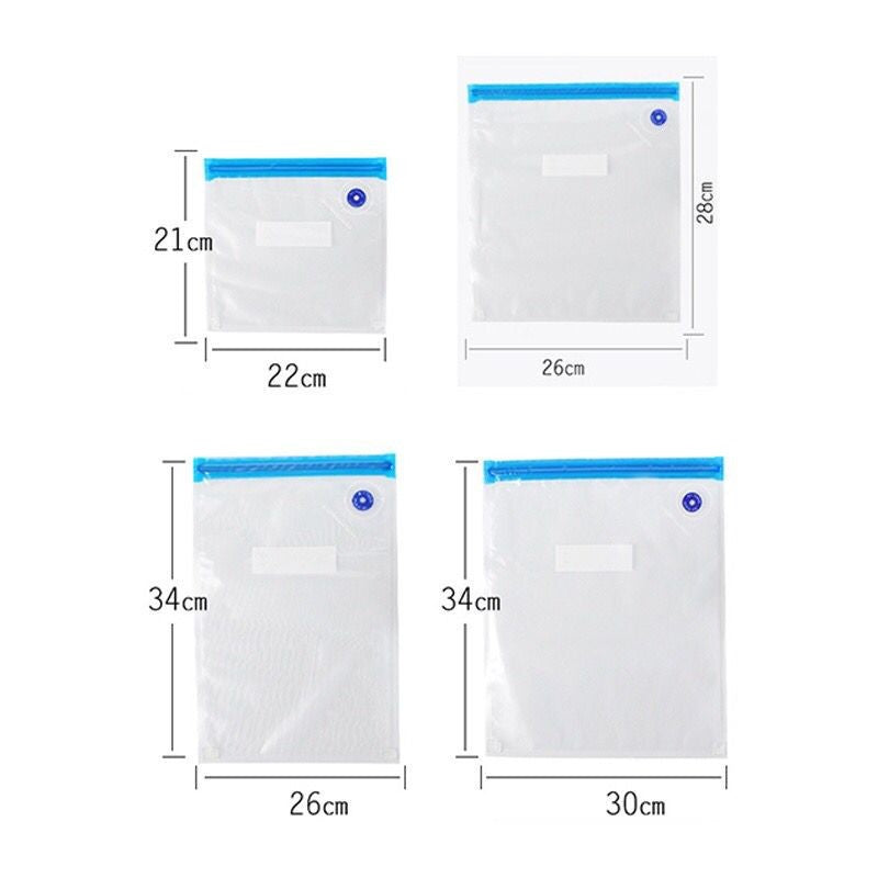 READY SYOCK!!! Manual Air Pump Portable Vacuum Sealer Machine with Vacuum Food Storage Bag Transparent Food Sealed Bag
