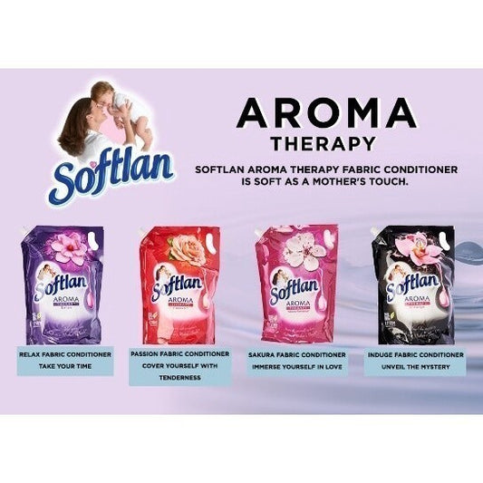 READY STOCK!!!SOFTLAN FABRIC SOFTENER 1.5L/1.6L REFILL Value Pack 1 Box 8 Pack