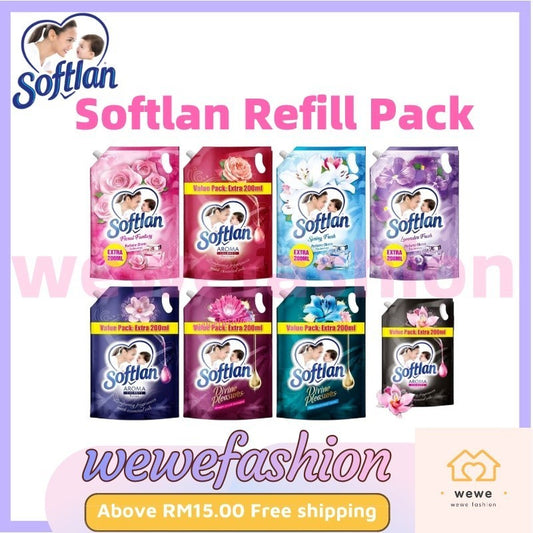 READY STOCK!!!SOFTLAN FABRIC SOFTENER 1500ML/1600ML REFILL Value Pack