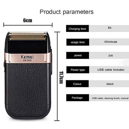 (READYSTOCK) KEMEI KM-2024 Professional Electric Hair Clipper/ Men Rechargeable Cordless Clipper Shaver KEMEI KM-2024