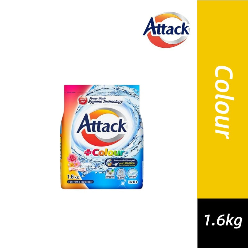 ✅ READY STOCK‼️ Kao Attack Serbuk Pencuci Baju 1.6kg-1.65kg Harum & Bersih Berkesan