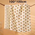 Newborn Baby Muslin Swaddle Kain Bedung Baby Towel Soft Blanket Kain Selimut Napkin Lampin Baby Blanket Kain Bedun