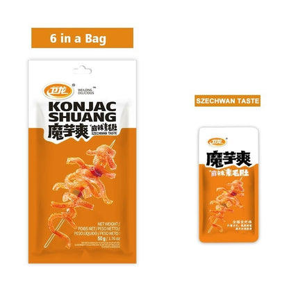 Mo Yu Shuang Weilong Spicy Snacks Konjac Shuang Vegetarian (50g)