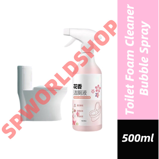 READY STOCK‼️ Toilet Foam Cleaner Bubble Spray | Foaming Toilet Liquid 500ml | Effective Stain Remover 马桶泡沫清洁剂喷雾 高效去污泡沫液