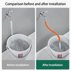 READY STOCK‼️ 360° Rotating Faucet Extension | Flexible Silicone Hose | Splash-Proof Water Tap Connector 旋转水龙头延长器 水龙头接头