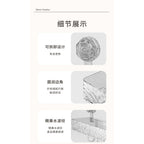 Bathroom Suction Cup Rack Transparent Perforation-Free Tripod Toilet Wall-Mounted Washstand Storage Shelf