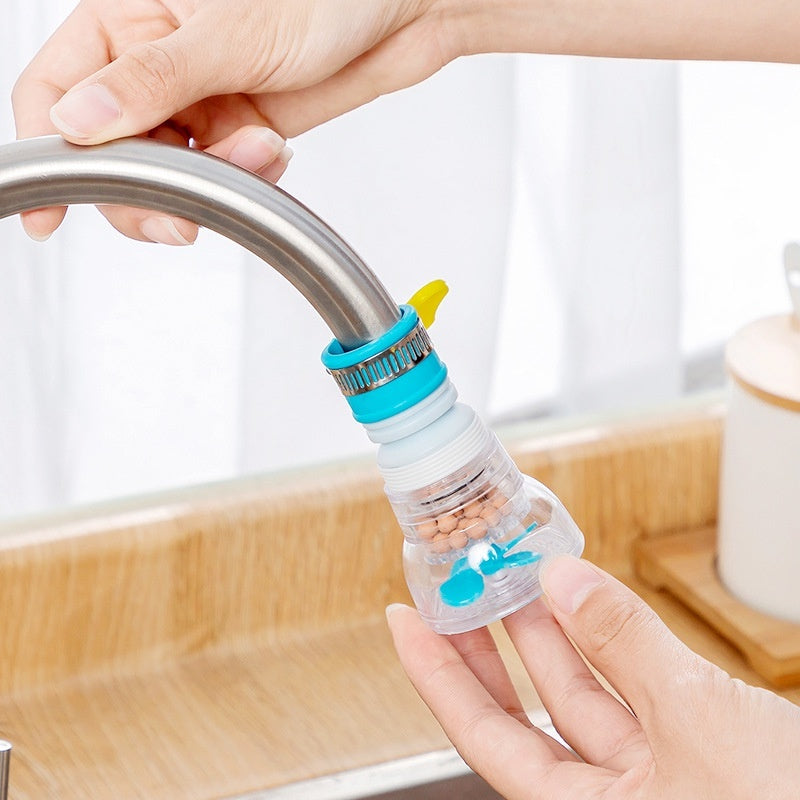 360 Rotate Water Tap Extender Filtering Shower Head Kitchen Anti Splash Nozzle Drainer Filter Purifier 过滤伸长水喉