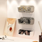 Wall-Mounted Punch-Free Glasses Storage Box | Sunglasses Display Rack | Decorative Eyewear Organizer Shelf 免打孔壁挂式眼镜收纳盒