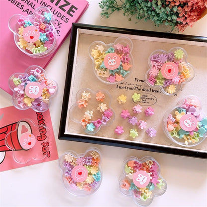 Cute Kids Hair Accessories Set Colorful Hair Ties and Towel Rings-CSW1001