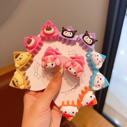 Adorable Cartoon Cat Ear Hair Clips for Kids Set of 2 Cute Hair Accessories for Little Girls-CSW1007