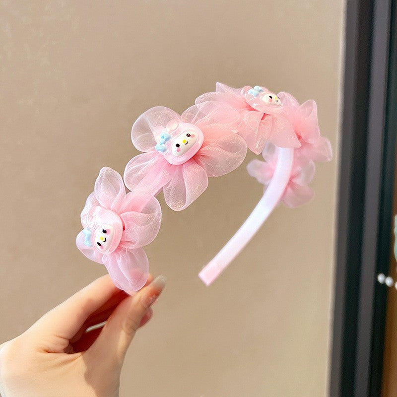 Cute Cartoon Headband Little Girl High-end Mesh Headband-CSW1009