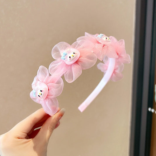 Cute Cartoon Headband Little Girl High-end Mesh Headband-CSW1009