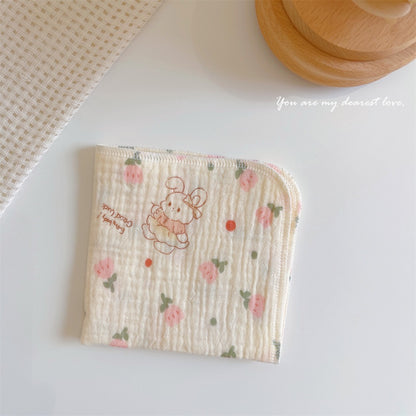 READY STOCK! Baby Muslin Cotton Washcloths | Soft Multi-Layer Face Towel | Baby Feeding Bibs | Multi-Style 婴儿棉纱洗脸巾 |