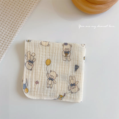 READY STOCK! Baby Muslin Cotton Washcloths | Soft Multi-Layer Face Towel | Baby Feeding Bibs | Multi-Style 婴儿棉纱洗脸巾 |