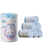 READY STOCK‼️ 50Pcs/100Pcs Cartoon Rabbit Large Drawstring Garbage Bags | Thick & Durable Plastic Trash Bags 大号抽绳垃圾袋