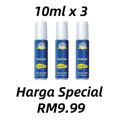 READY STOCK!!!ORIGINAL Minyak Angin Fresh Care Roll On AROMATHERAPY 10ML