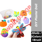 READY STOCK‼️ Random Cartoon Plaster Doll Painting | DIY Plaster Doll White | Creative Hand-Painted Art Kit 石膏娃娃涂色