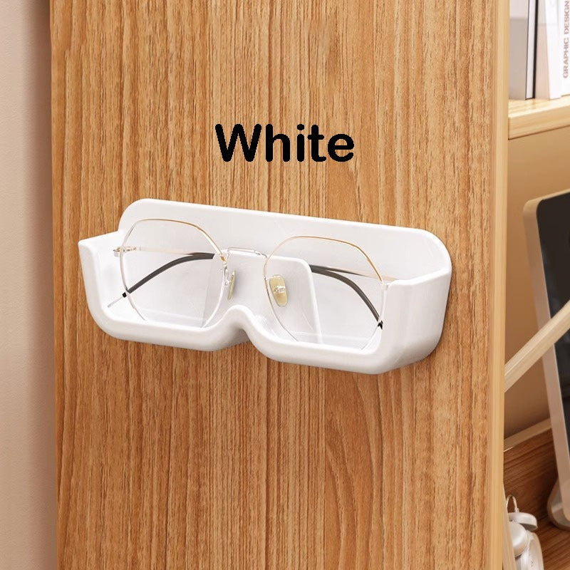 Wall-Mounted Punch-Free Glasses Storage Box | Sunglasses Display Rack | Decorative Eyewear Organizer Shelf 免打孔壁挂式眼镜收纳盒