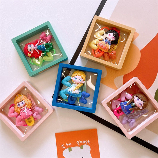Ins Cute Cartoon Hair Clip Hair Accessory Set-CSW1003