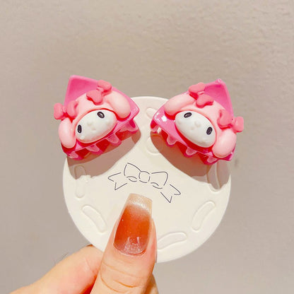 Adorable Cartoon Cat Ear Hair Clips for Kids Set of 2 Cute Hair Accessories for Little Girls-CSW1007