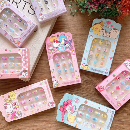 Children's three-dimensional cartoon character nail stickers 12 pieces-CSW1016