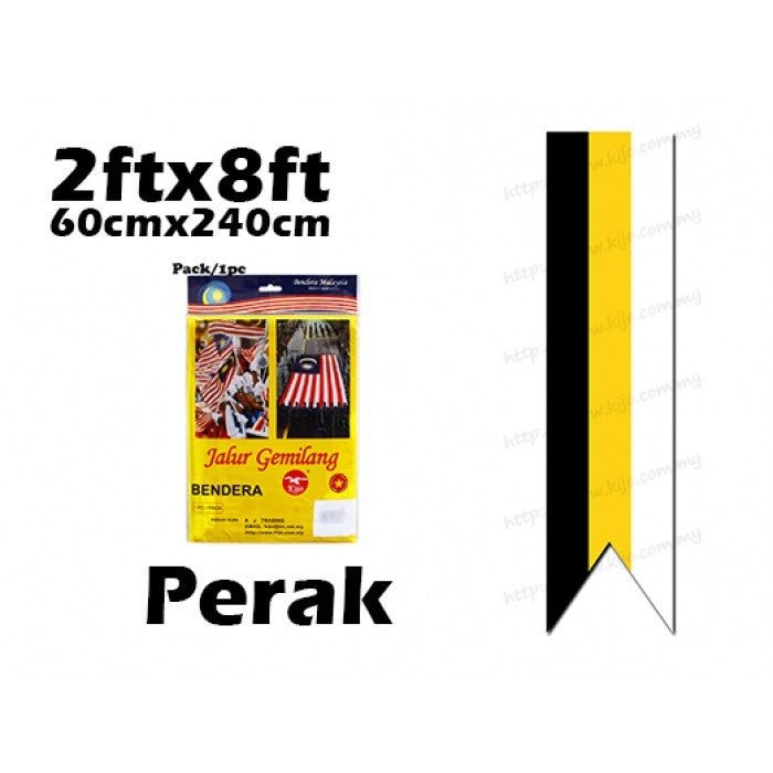 2x8ft【Cotton】Malaysia Flag & All State Flag 60cmx240cm Bendera Negeri Bendera Wilayah Johor Selangor Sembilan